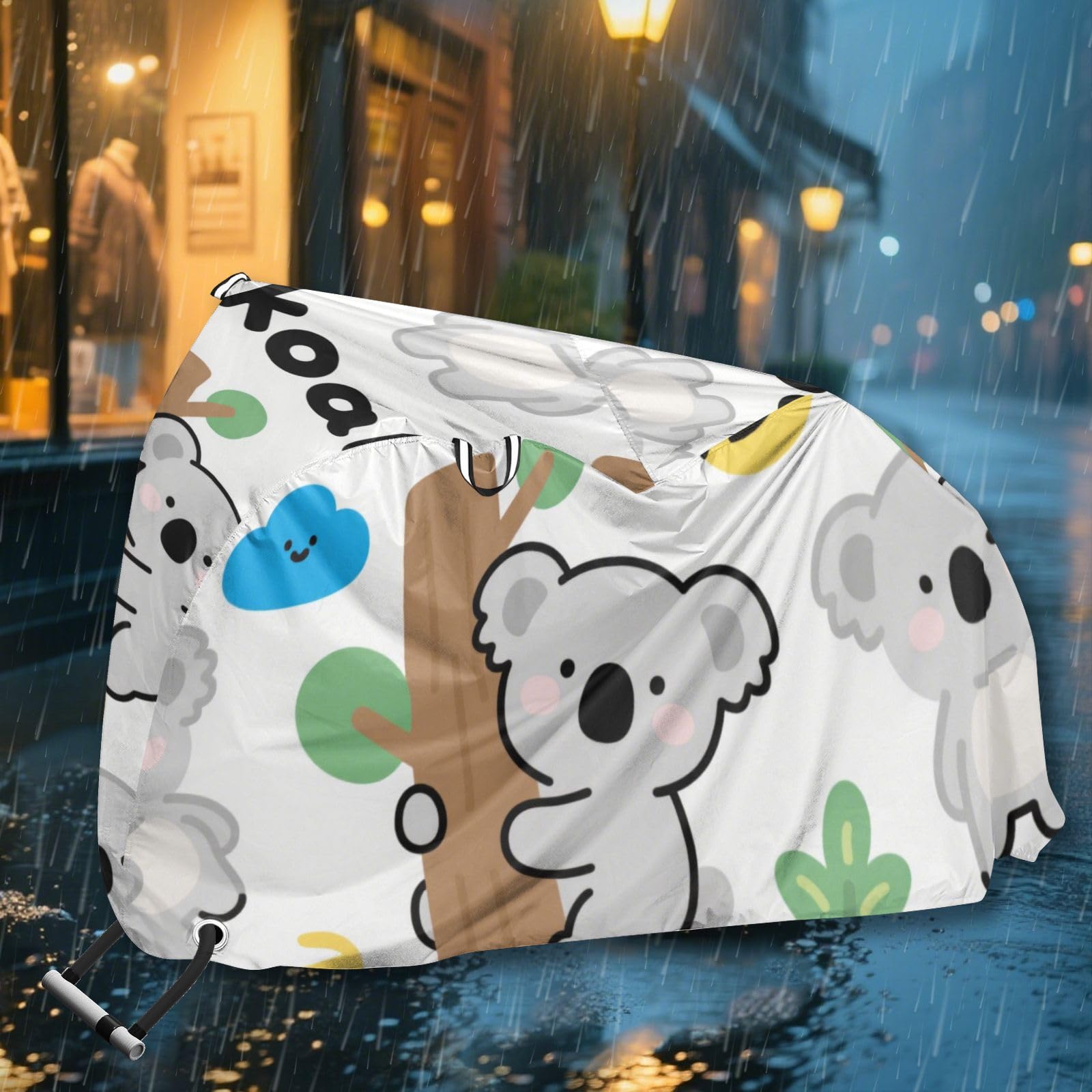 Housse de vélo d'extérieur imperméable avec trous de verrouillage - Protection contre la poussière, la pluie, la neige, les UV - Convient à la plupart des funda imperméables
