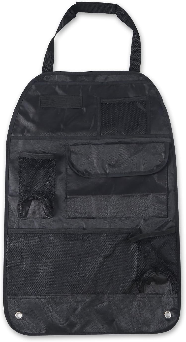 Multi Pocket Car Seat Back Organizer Storage Bag,car Back Hanging Bags,car Back Bag (Black)