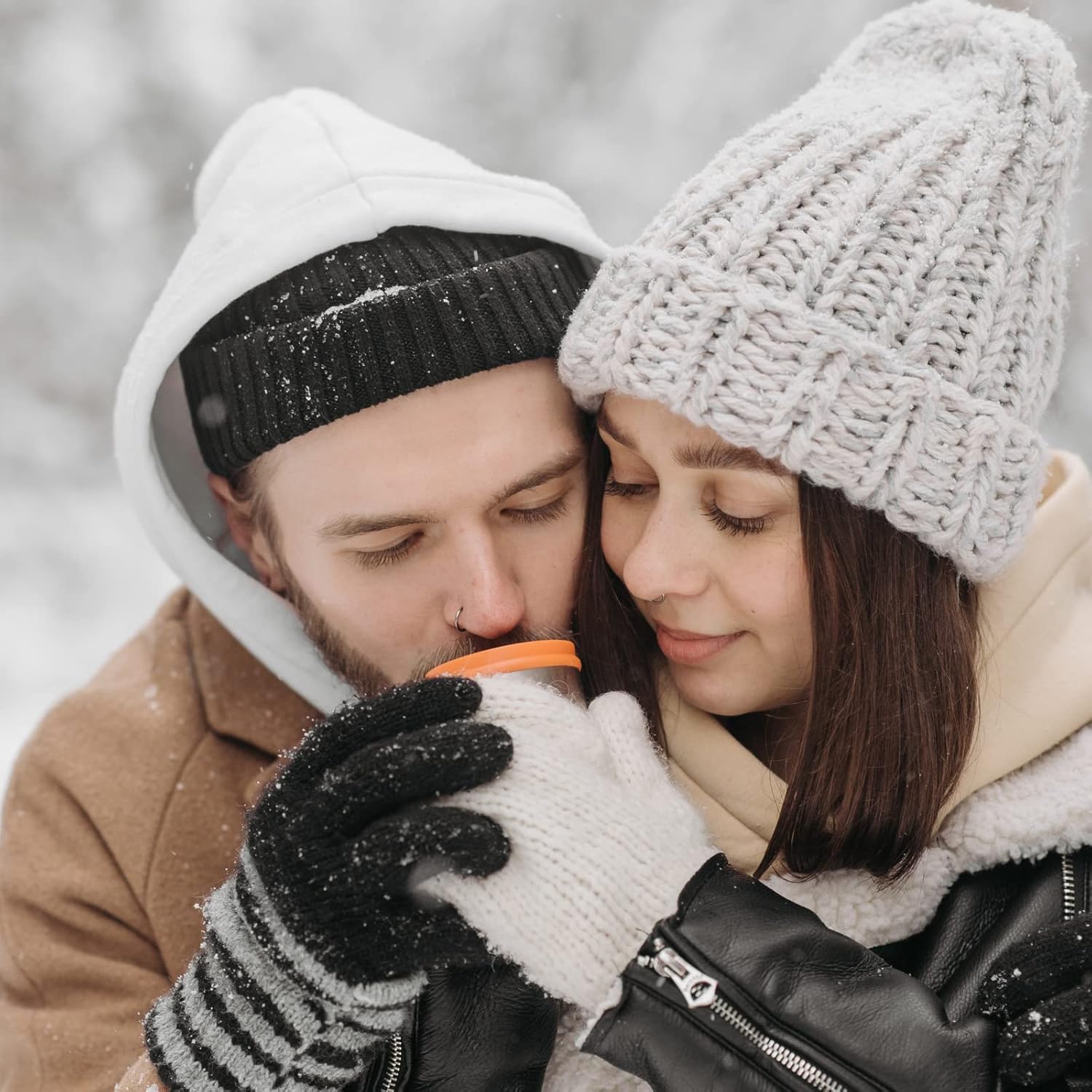 48 Pairs Winter Gloves Bulk For Men Women, Wholesale Warm Knit Gloves for Cold Weather Running Driving Hiking - Image 6