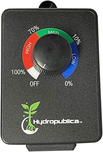 Miniatura 1 de Hydropublica Fan Speed Controller Variable Speed Controller Cordless Vent Blower Speed Adjuster for Inline Duct Exhaust Fan