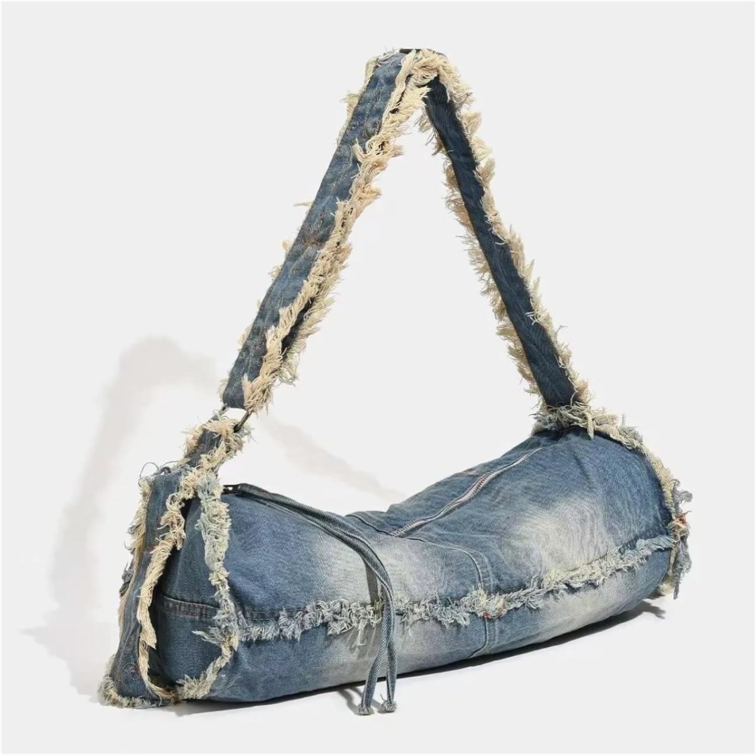 MURVE] Denim Women Underarm Shopper Totes Large Capacity Designer