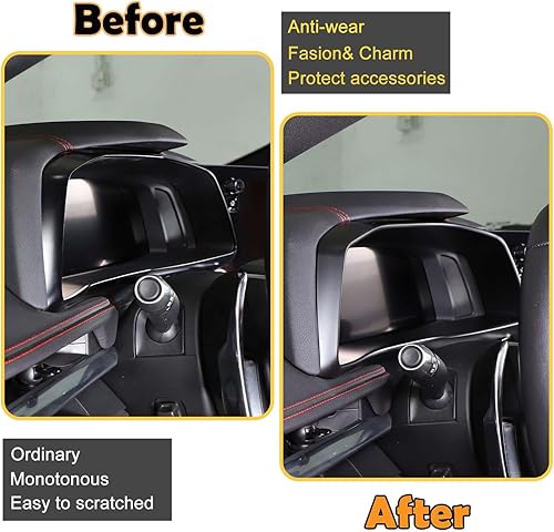 Miniatura 9 de Marco de cubierta para panel de instrumentos compatible con Chevrolet Corvette C8 2020-2023, marco de cubierta de panel de salpicadero, accesorios