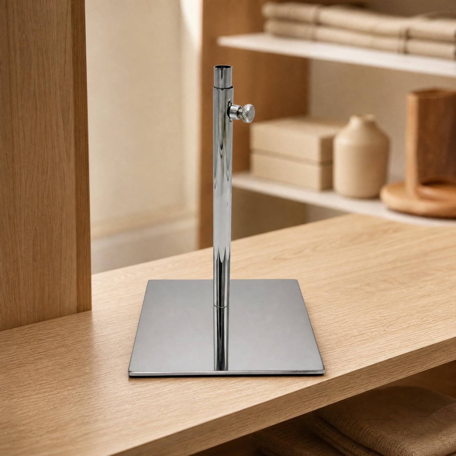 Höhenvstellbar Präsentationsständ mit Klemmknopf höhenvstellbar Ausstellungsständ stabil Wbeständ für Showroom, Einzelhandel, Fotografie