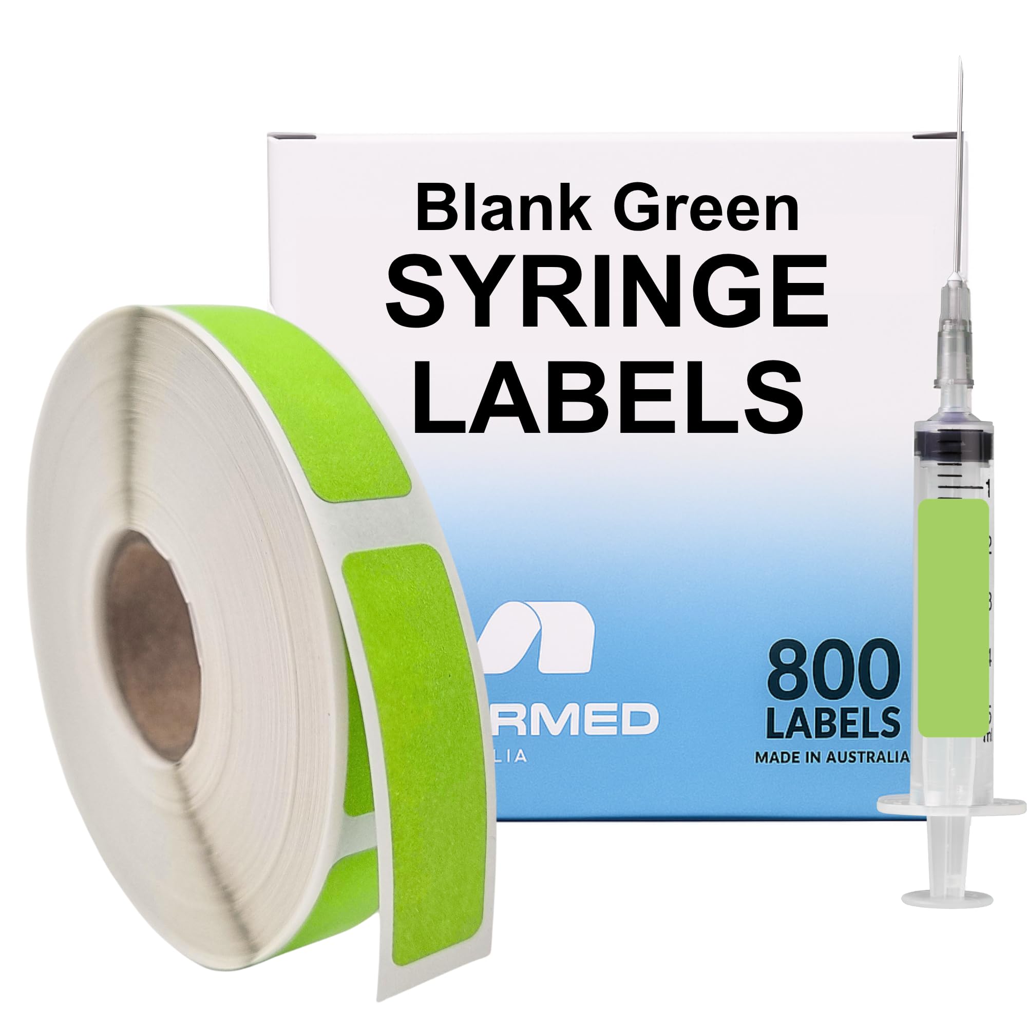 Blank White Medical Syringe Labels, 12mm x 40mm (0.5" x 1.5") 800/Roll – Write-On, Latex-Free Adhesive, Easy-Dispense Box — Amazon image 9