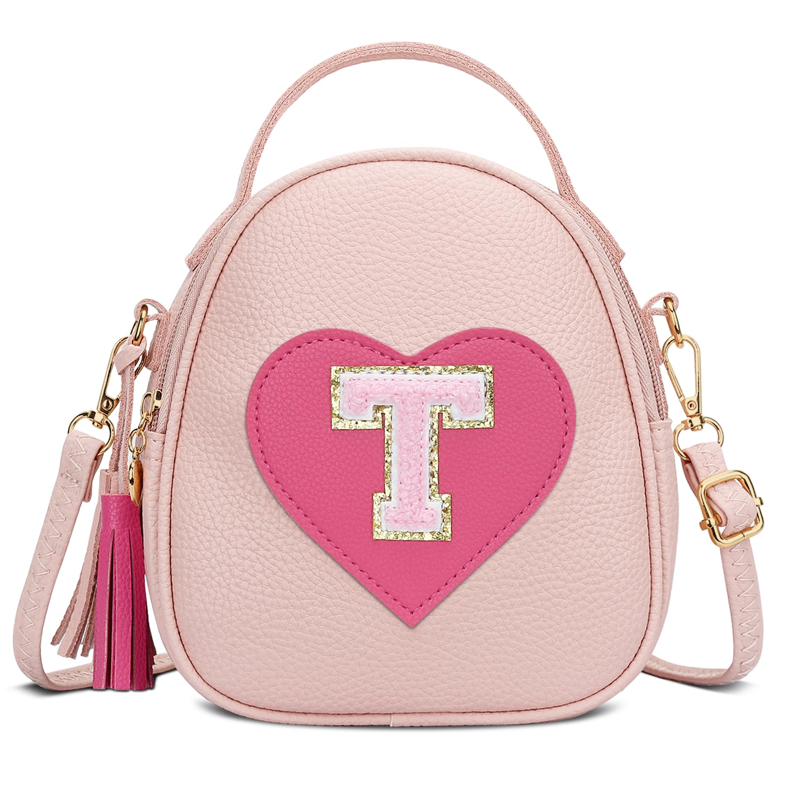 KKXIU Valentines Day Gifts for Kids Gifts for Girls Little Girl Crossbody Bag Small Backpack with Tassel (T)