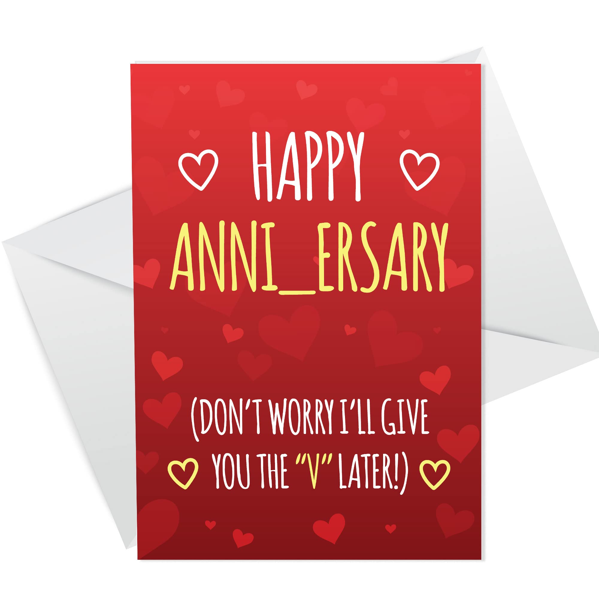 RED OCEAN Rude Anniversary Card For Boyfriend Husband Funny Joke Humour Card For Him