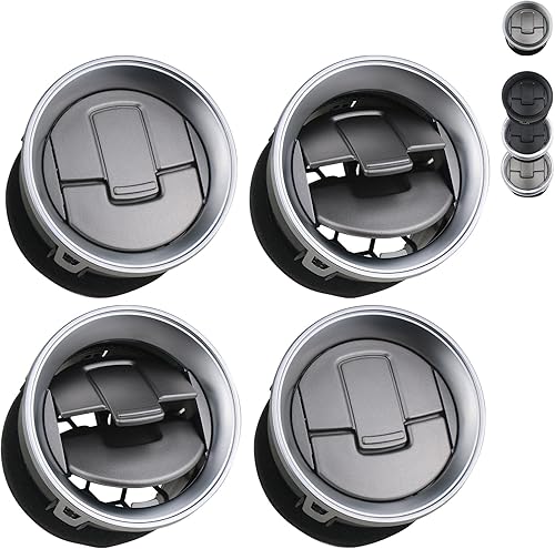 TQPONLY Rejilla de Ventilación de Conducto de Aire del Calentador AC del Tablero (4 Piezas) Compatible con Ford F150 Lobo 2009-2014 Accesorios