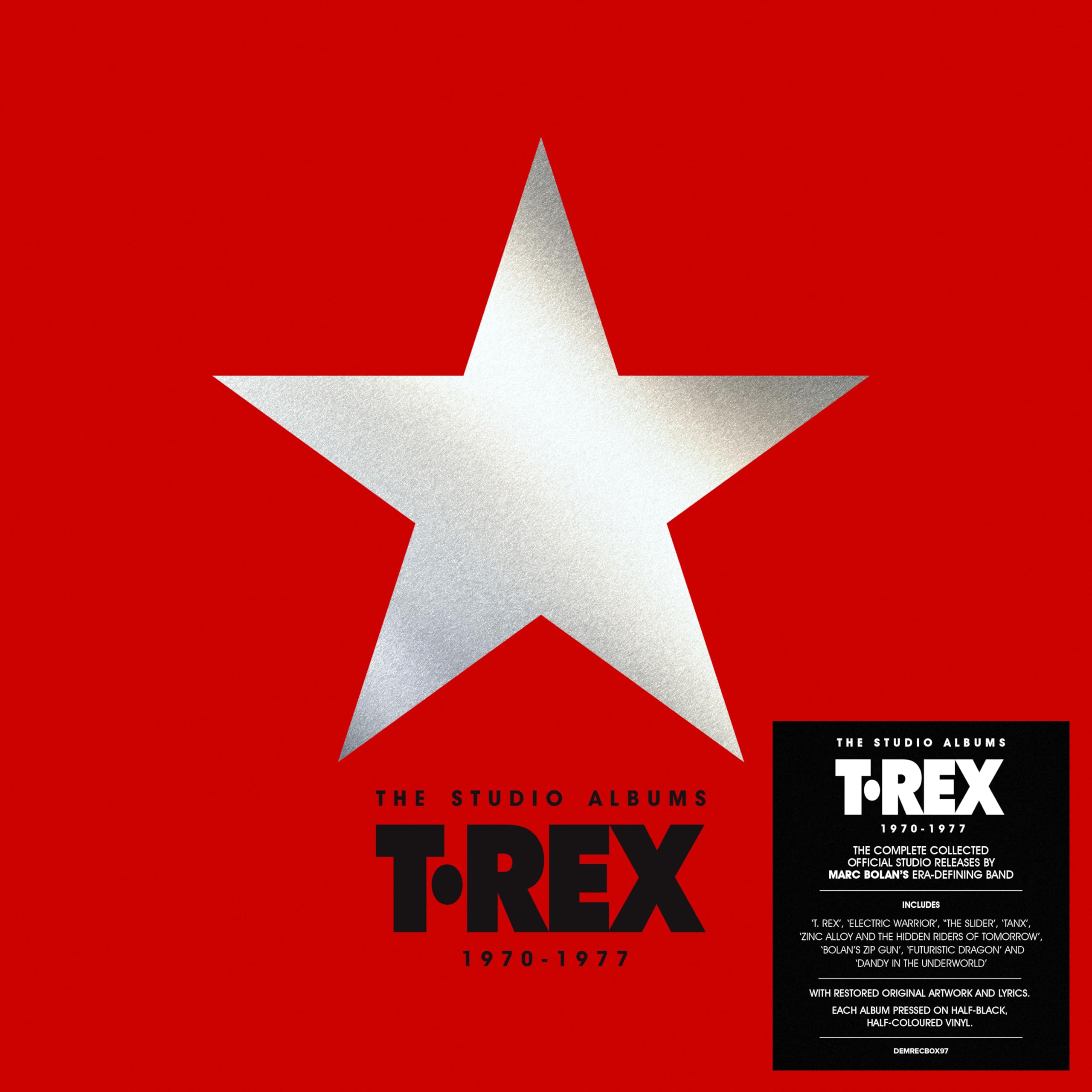 T.REX. CD まとめ T.レックス 1972年の重要音源 全75曲を一挙コンパイルしたCD5枚組