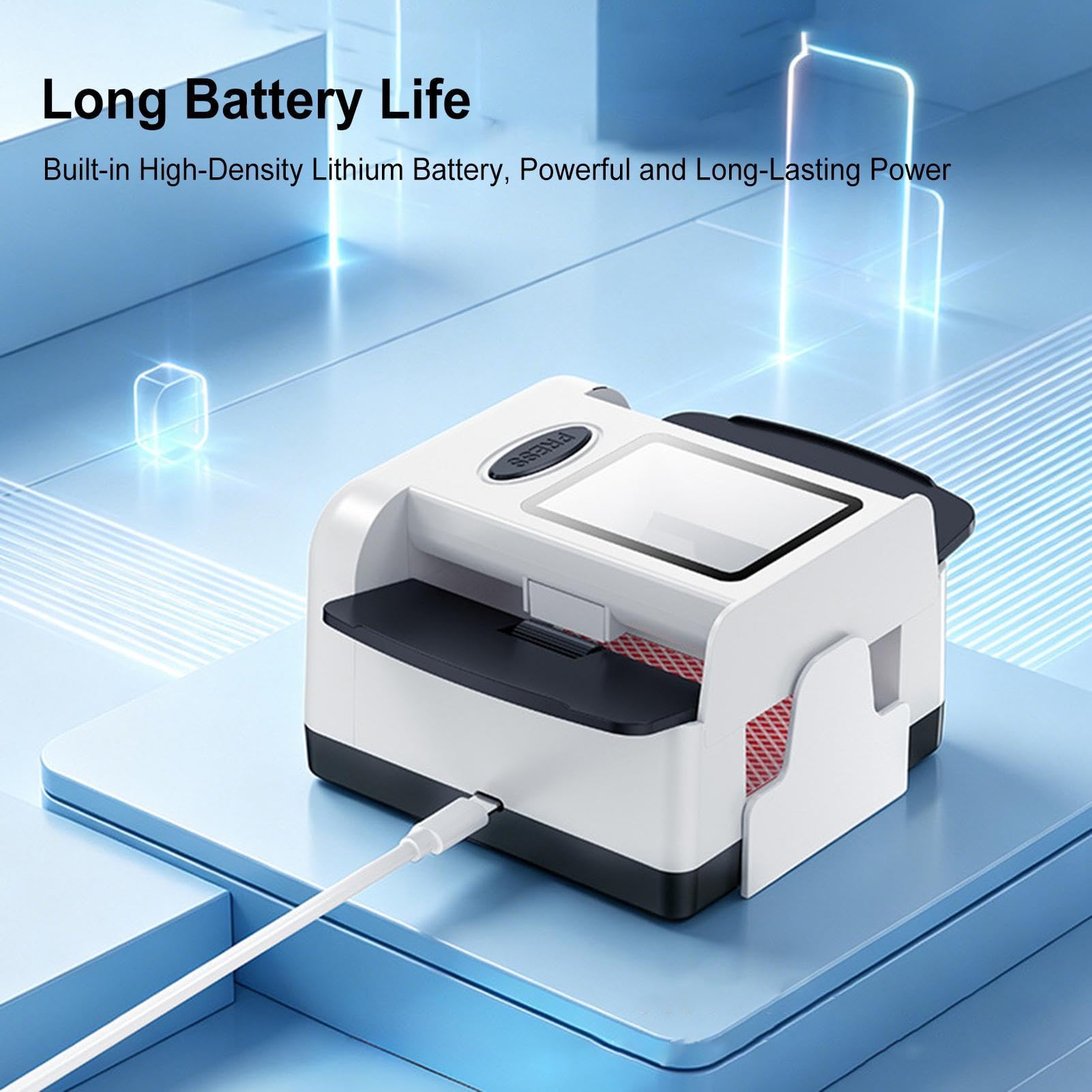Macchina di carte automatica elettrica con batteria da 2000 mAh per