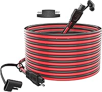 Vista 10 de POWOXI Cable de extensión SAE de 15 pies de desconexión rápida, cables solares, conector SAE para panel solar, automotriz, RV, motocicleta, tractor