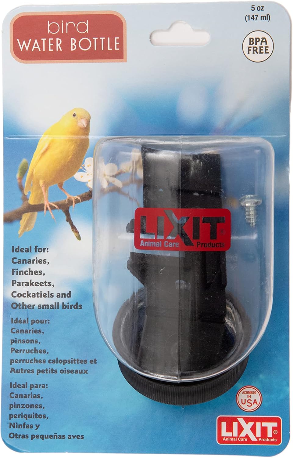 Lixit Wide Mouth Bird Bottles (5oz)