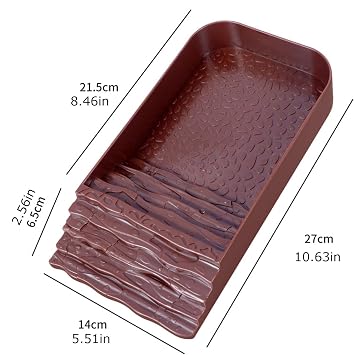 Tortoise Water Dish | Reptile Bathing Pool,Tortoise Water and Food Dish with Ramp, Square Feeding Pool for Amphibians