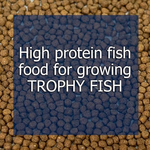 Miniatura 6 de Natural Waterscapes Variedad de alimentos para peces de caza | Pellets de alimentos para peces de estanque y lago | Bolsa de 22 libras | Alimentar a