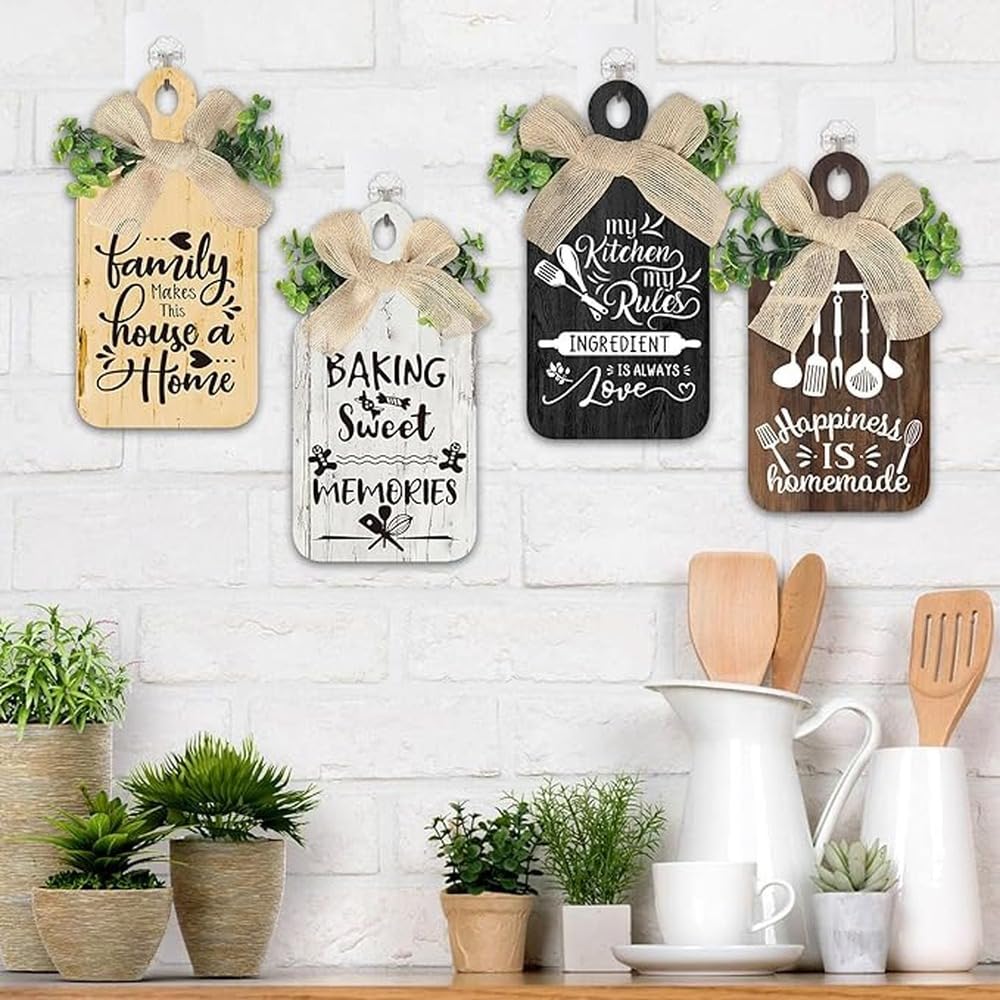 QLECXZI Pantry Signs Wall Decor Kitchen Signs Wall Decor Beautifully Crafted Sturdy Wood Decoration Any Kitchen More To Table