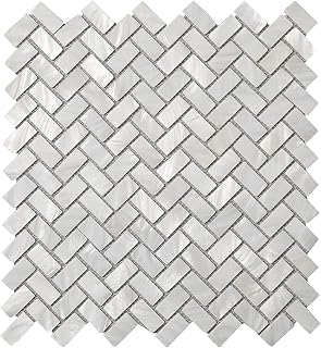 MOP Pearl Shell Mosaic Herringbone Tile