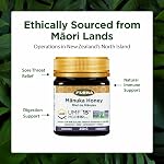Flora - Mānuka Miel 515+ MGO/15+ UMF - 100% Māori-Owned Nouvelle-Zélande Native Bush Honey, 100% Traçable MGO, Durable, respectueux de l'environnement, guérison naturelle, 250 g Jar