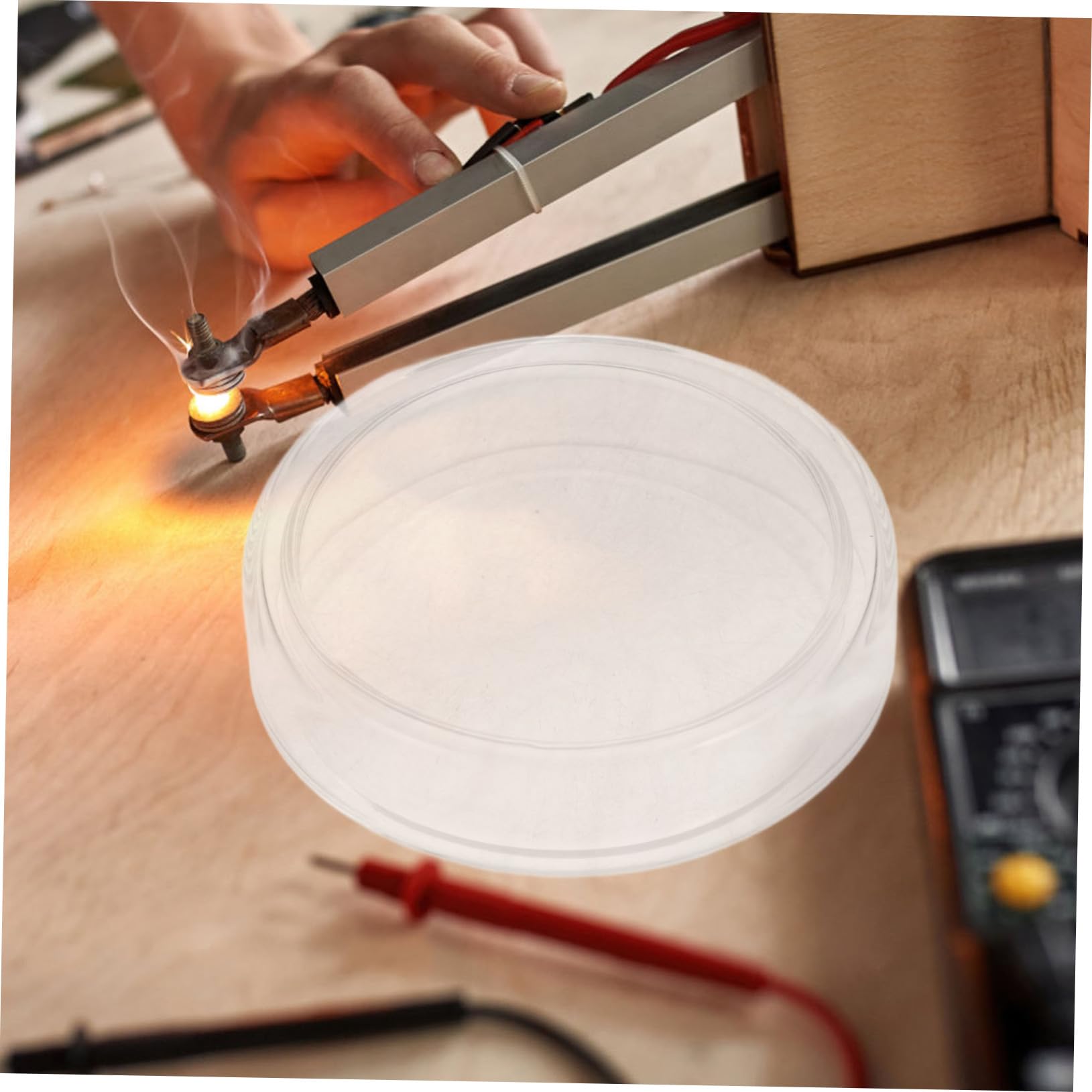Alipis 6pezzi Piastre di Petri in Vetro Trasparente per Laboratorio con Coperchi per Colture Cellulari e Tessuti Resistenti alle Alte Temperature e Riutilizzabili