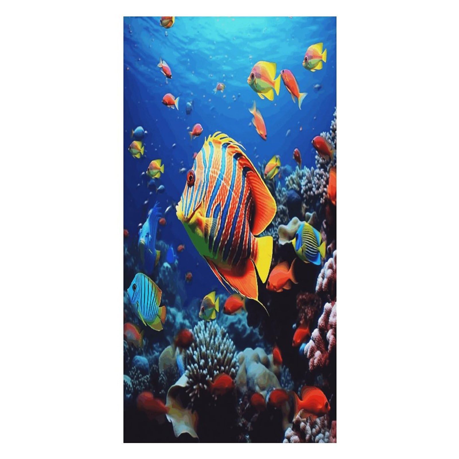 Adfgyerh Unisex Style Sea Fishes Bath Towels Beach Towel Lightweight Quick Dry, Bath Towel For Travel Sports Pool Swimming Bath Camping Yoga Adults160x80cm