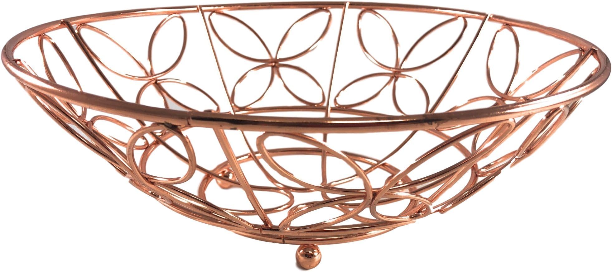 Copper plated fruit basket/bowl