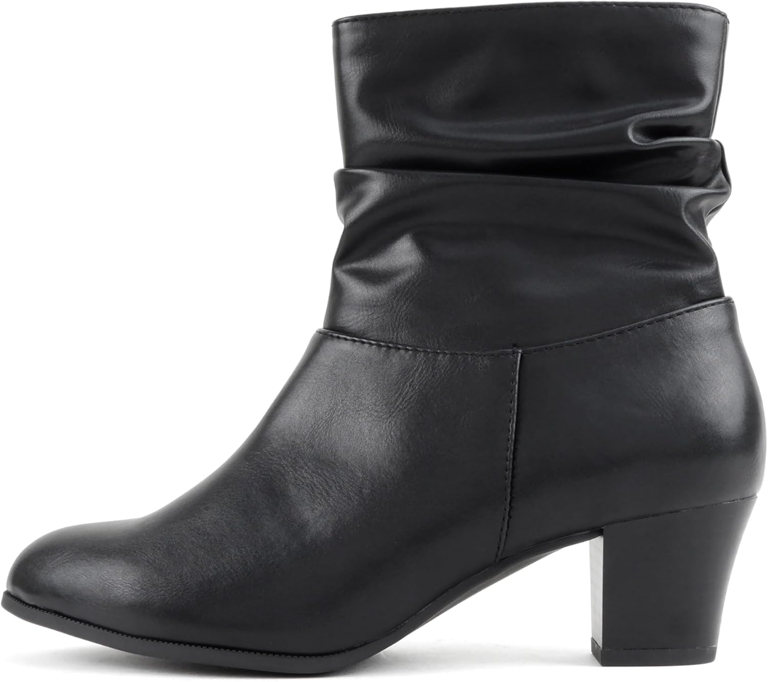 CITYCLASSIFIED Women Slouchy Ankle Boot - Side Zipper