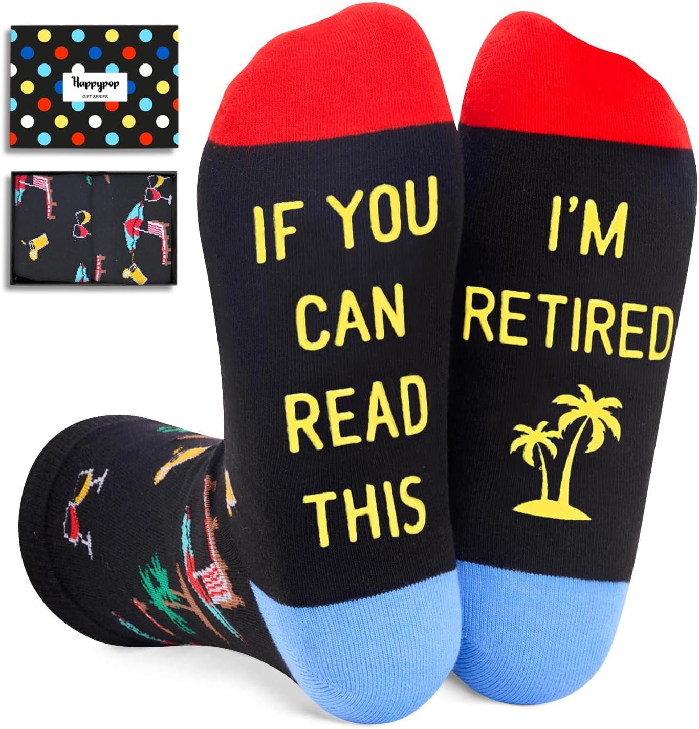 HAPPYPOP Boss Gifts Ideas Socks - Boss Socks for Men Women, Retirement Coworker Friend Gifts