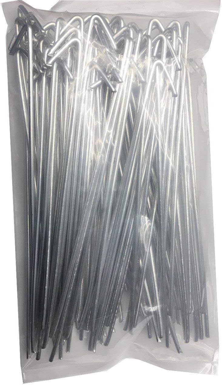 America's Fence Store 6.5' x 9 Gauge Aluminum Chain Link Wire Ties (200 Pieces) Hooked Ties for Chain Link Fences Rust Resistant Gray