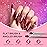 MelodySusie Nail Art Brushes Set,6pcs Nail Art Design Pen Painting Tools with Extension Gel Brush, Polish Brush, Builder Brush,Liner Brush, Carved Brush, and Dotting Pen for Home DIY Salon Use