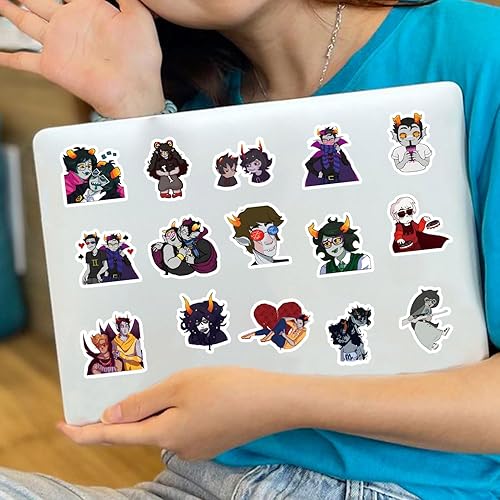 Miniatura 4 de 120 calcomanías Homestuck de dibujos animados, juego de anime, impermeables, calcomanías de vinilo para botella de agua, laptop, teléfono, álbumes