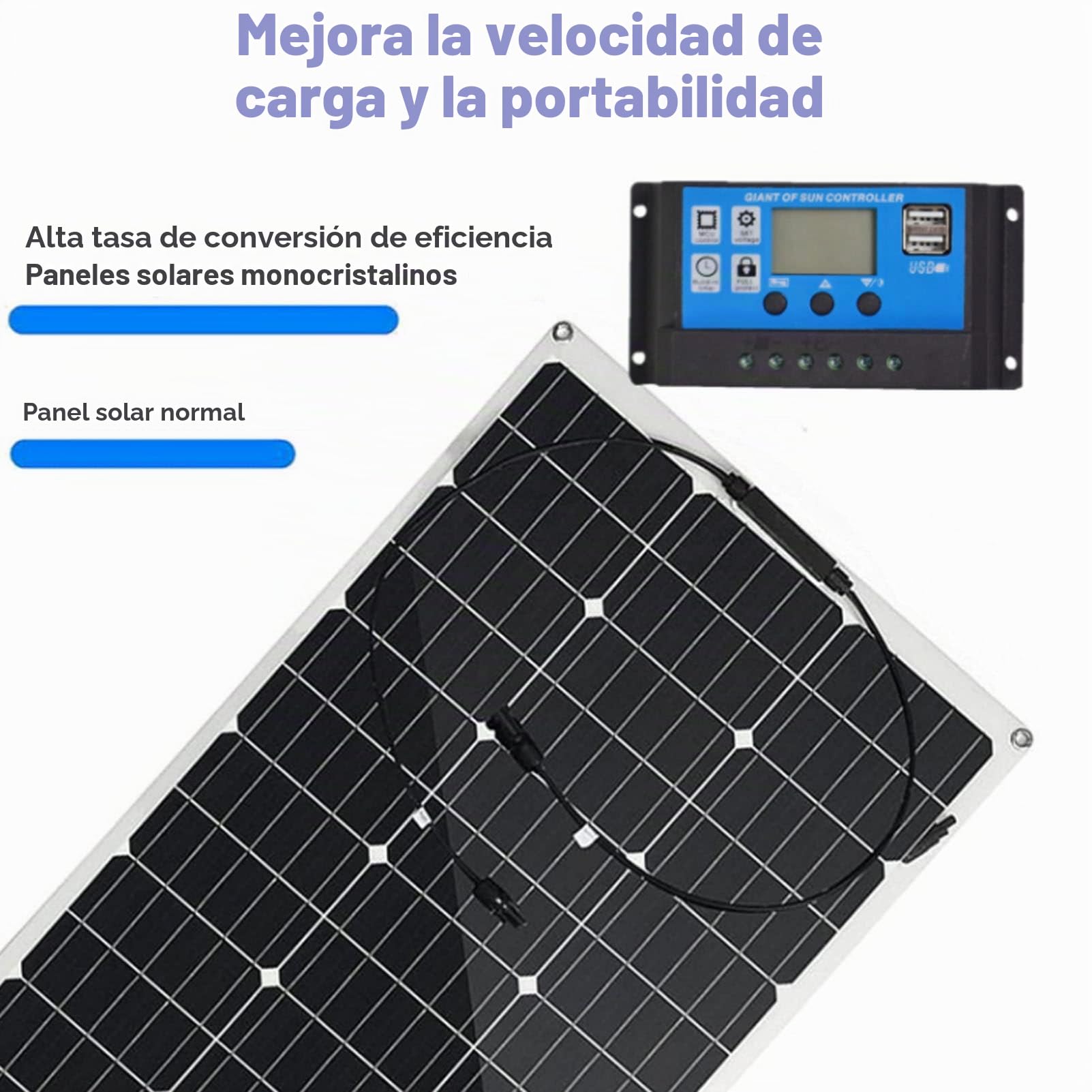 Panel solar flexible de 400 W, 18 voltios, monocristalino, semiflexible, curvable, cargador fuera de la red para uso marino, autocaravana, cabaña, furgoneta, coche, superficies irregulares