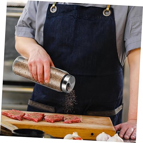 Miniatura 4 de FUNOMOCYA Dispensador de especias Contenedor de pimienta Frasco agitador de vidrio Botellas de condimento Botella de condimento Frascos de