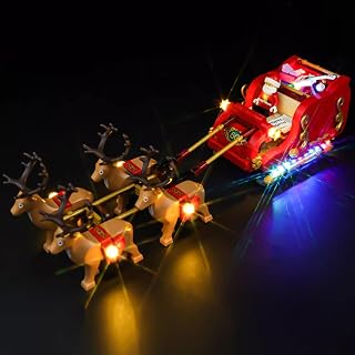 LED Light kit for Lego 40499 Santa's Reindeer Sleigh,Compatible with Lego 40499(Light only, no Lego Model) (Basic Style)