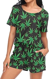 Laprad Women's Pajama Set Soft Short Sleeve 2 Piece Lounge Sleepwear Pjs Sets with Pockets