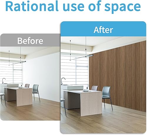 Miniatura 8 de Art3d Paquete de 4 paneles de barra fina con pegamento para decoración de paredes interiores, paneles de pared de poliestireno ultraligeros de 104 x