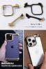 Arc Pulse AC25125i13P iPhone 13 Pro Case, Aluminum Bumper, Shockproof, Shock Absorbing, European Design, Slide-On Installation, Protective Cover, Mirror Polished Aluminum, Magsafe Compatible, Lightweight, Mirror, Gold