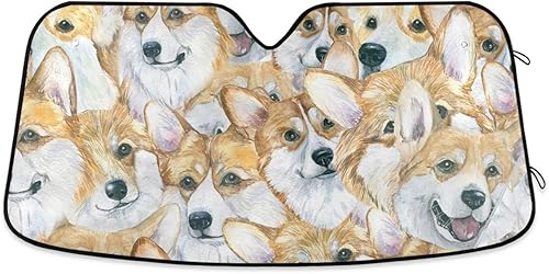 Miniatura 32 de Parasol para parabrisas de automóvil con estampado de purpurina rosa brillante, bloquea los rayos UV, protector de visera solar, acordeón plegable