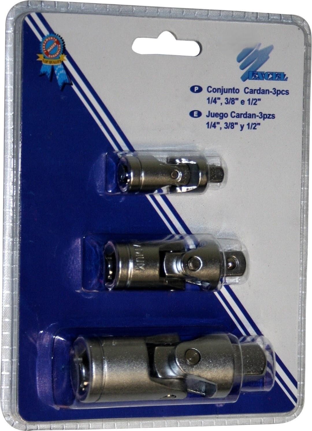 Juego cardan, 3 unidades, 1/4