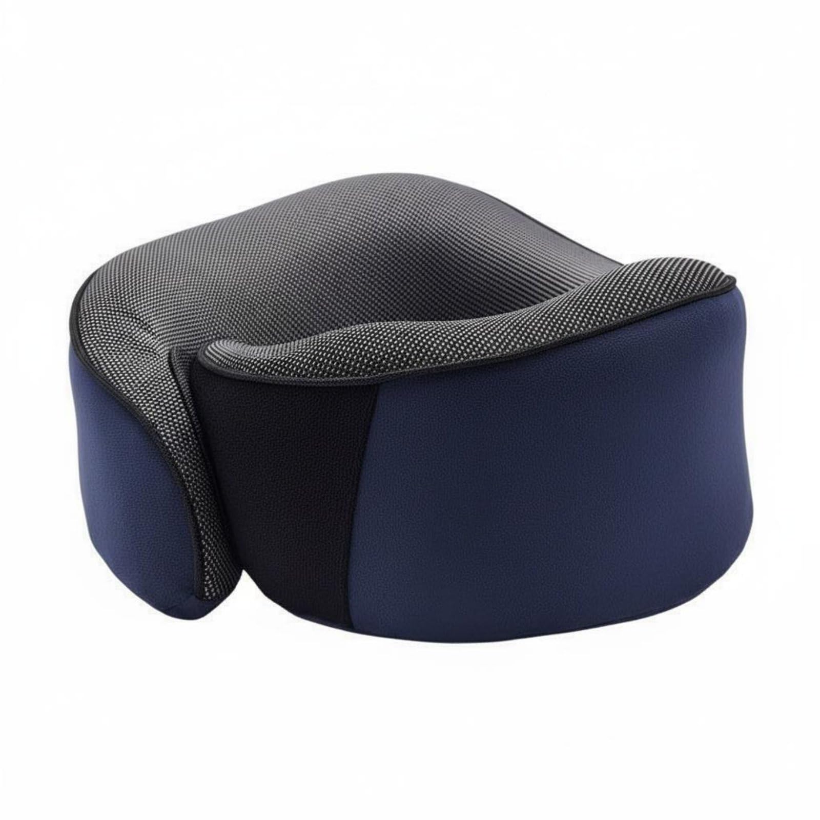 Enakshi® Portable U-Shaped Travel Pillow Includes Carry Case Memory Foam Neck Pillow Compressible Memory Foam Neck Cushion Breathable Material for Travelers, Commuters, Office Workers, Car-image-11