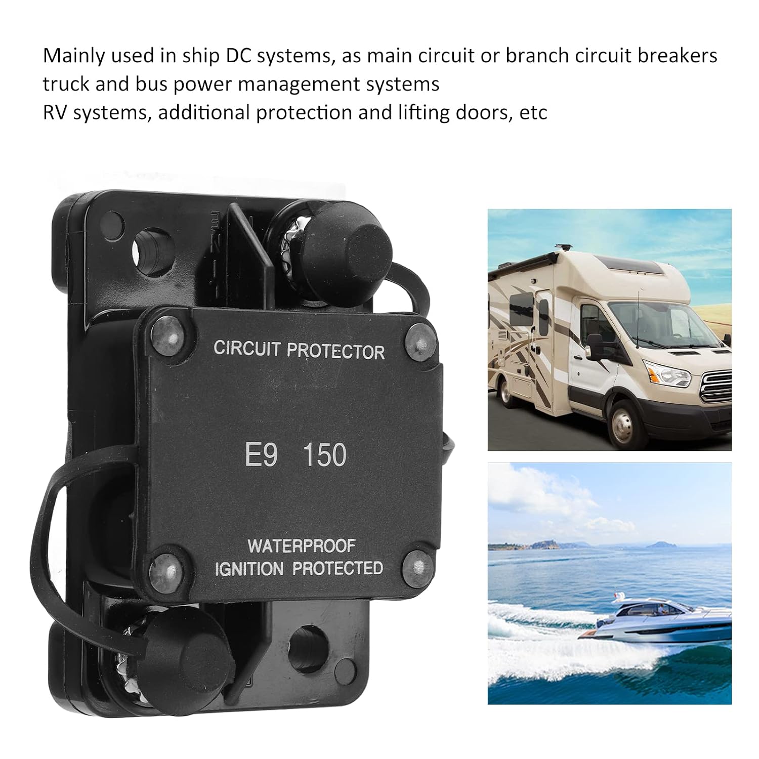 32V 150A Car Circuit Breaker RV Circuit Breaker Marine Circuit Breaker DC Circuit Breaker Circuit Protection Products for Car, Boats, RVs