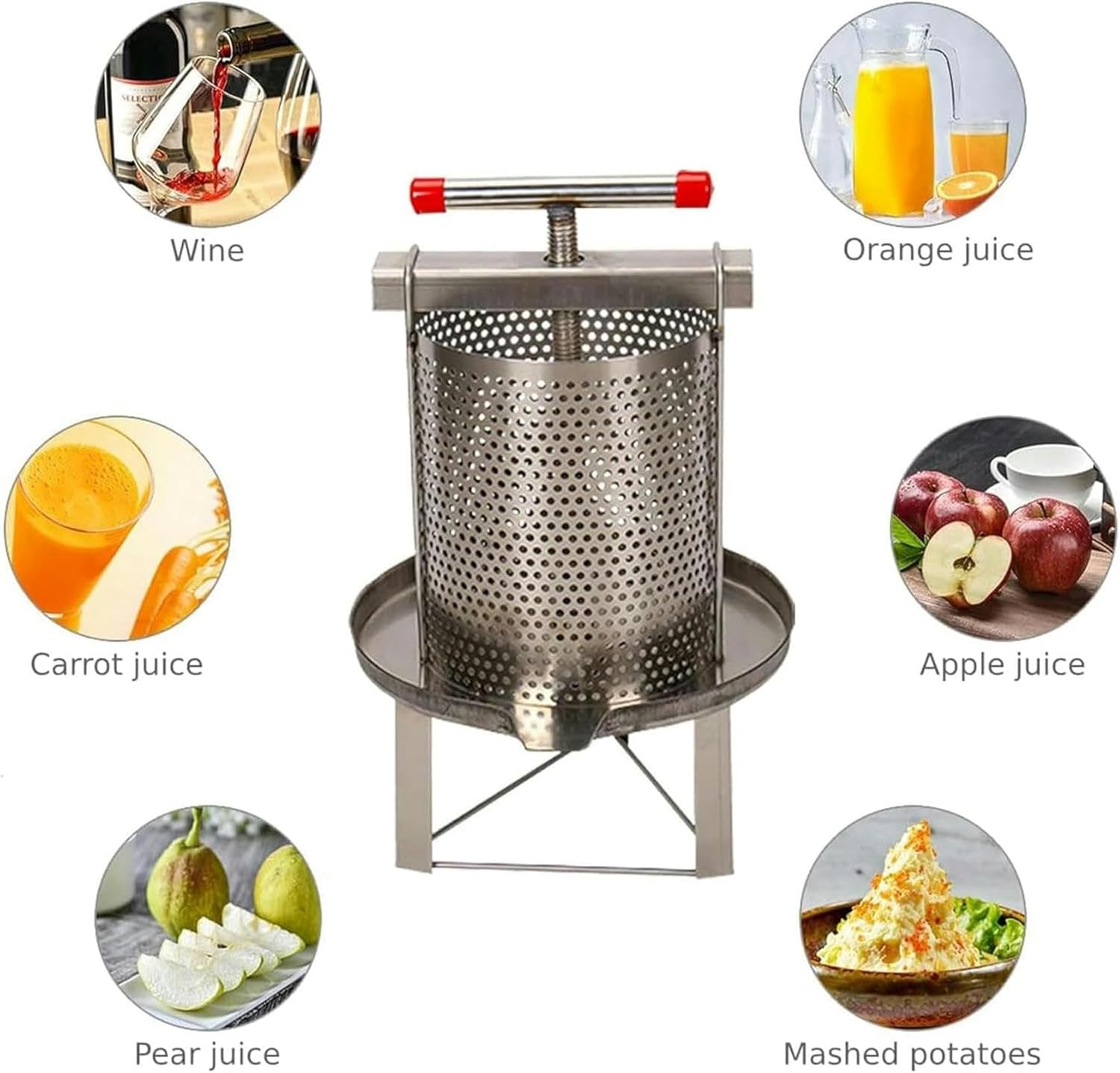 Fruit Press,Fruit Press,Fruit Wine Press,Cheese Press,Stainless Steel Vanilla Fruit Wine Press,Juice Press,Vegetable Press,Wine Press,Olive Oil Press