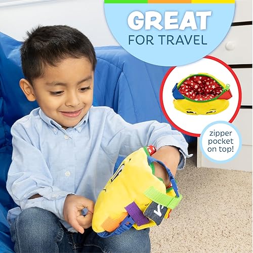 Miniatura 5 de Buckle Toy "Bongo" juguete para adquirir las capacidades básicas, juguete de peluche para viajes, para niño