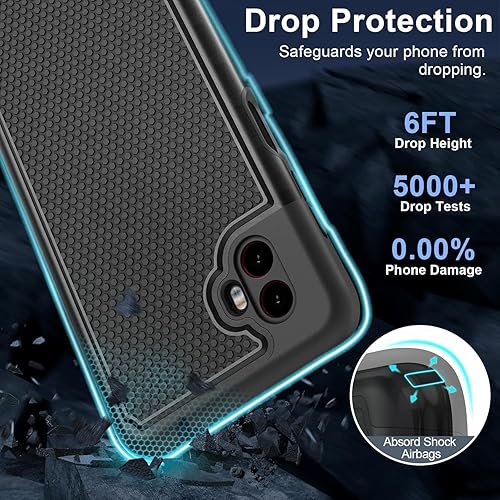 Miniatura 3 de BNIUT Funda para Samsung Galaxy XCover6 Pro Fundas protectoras a prueba de golpes con carcasa rígida híbrida texturizada resistente - Protección a