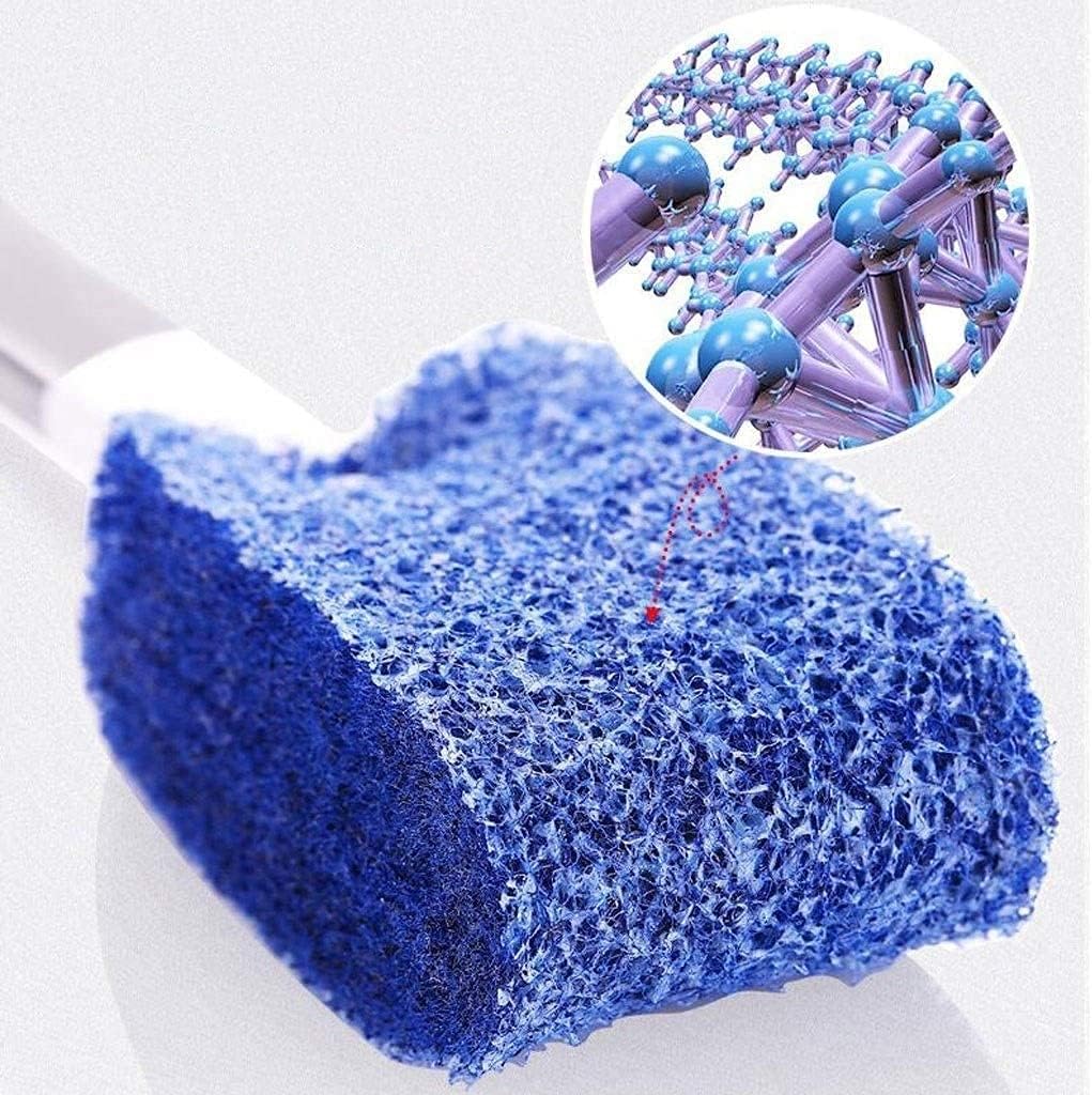 Toilet Brush Clean The Toilet Set Toilet Brush and Holder Bathroom ABS Resin Stainless Steel Toilet Portable Toilet Bowl Brush Toilet Tools (Size : Floor-Standing) ()