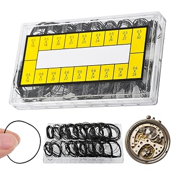210 Pcs O Ring Watch Gasket Kit,18 Types Rubber Seal O Ring Watches Gasket Watch Back Gaskets Rubber for Watches RepairSize210 pcs