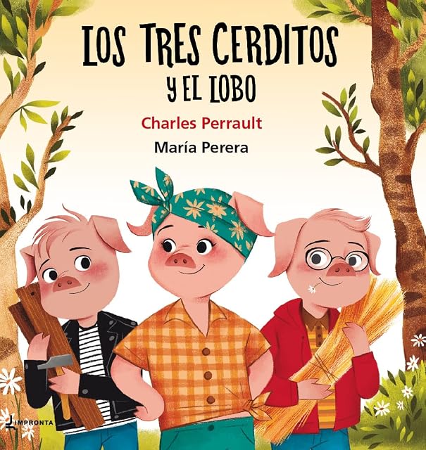 Portada de Los tres cerditos y el lobo