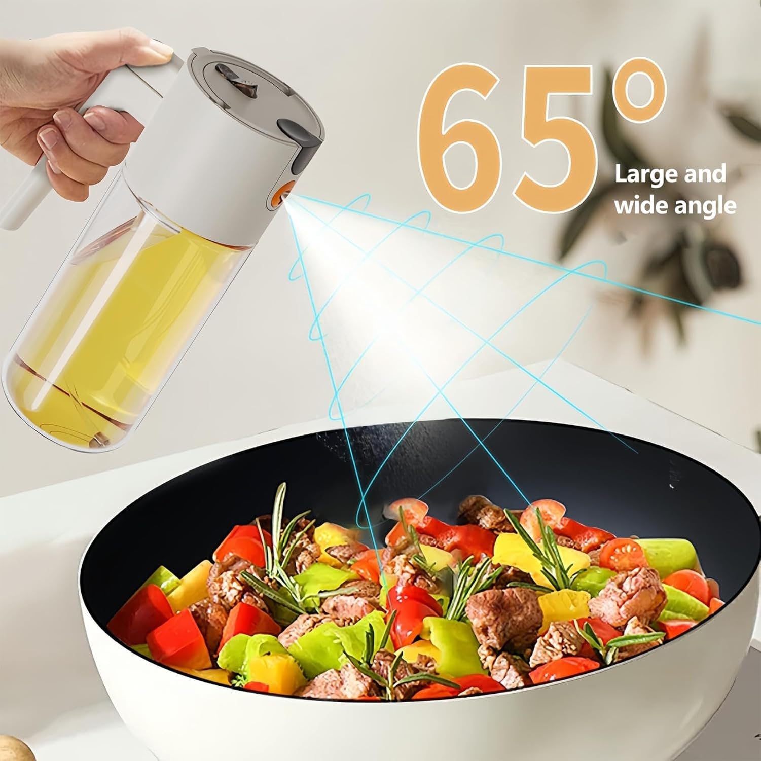 Olivenöl Zerstäuber Glas Ölspender Küchenzerstäuber Sprühflasche nachfüllbar für Kochen Backen