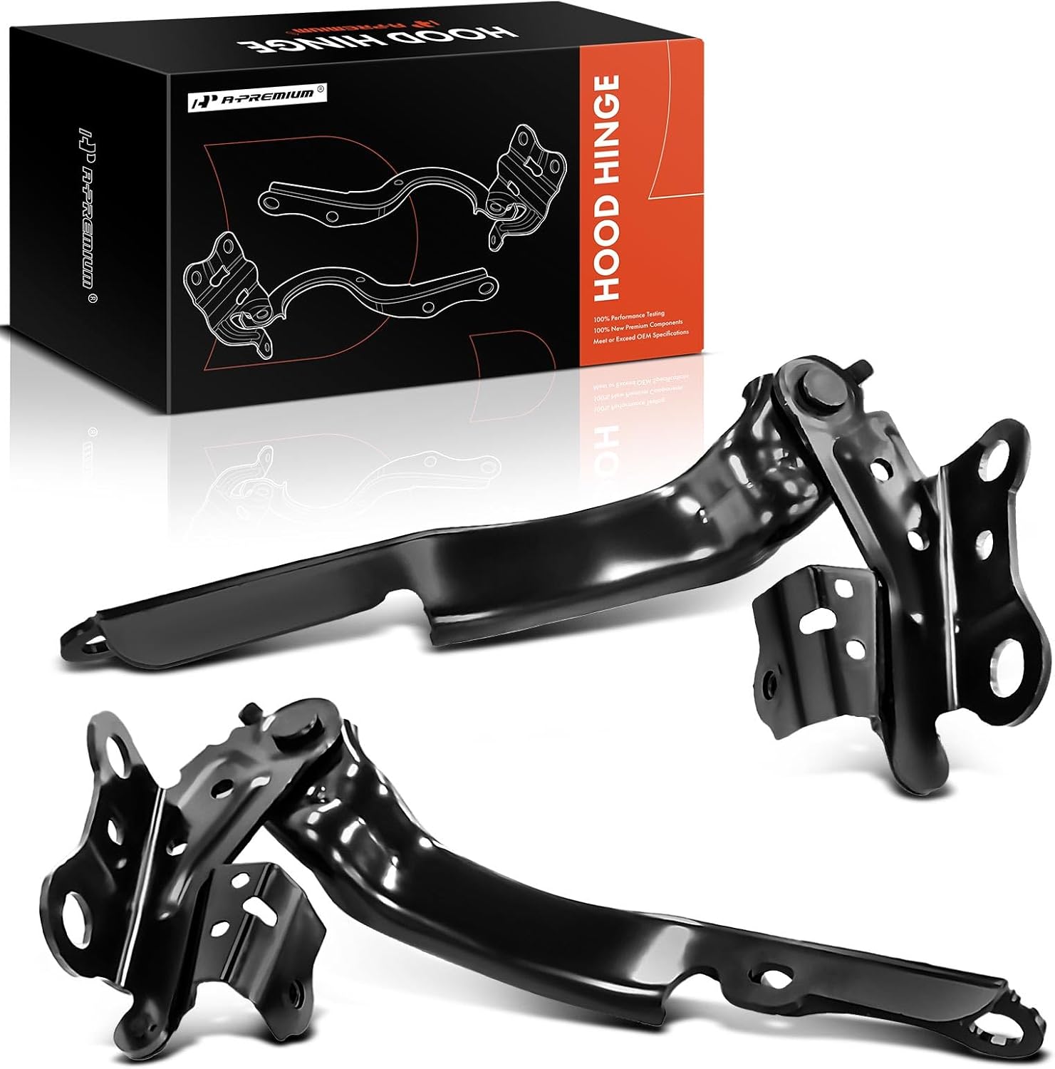 A-Premium Driver and Passenger Hood Hinges Compatible with Toyota Camry 2018-2023, Set of 2 Front Left and Right Side Hood Hinges, Replace# 5342006390, 5341006390