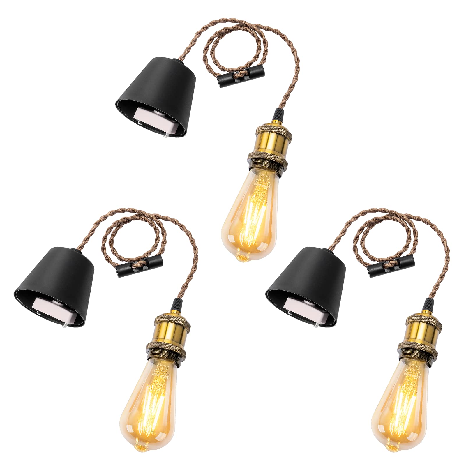 ペンダントライト E26口金 LED電球付き エジソン Amazon.co.jp : DiCUNO ペンダントライト E26口金 LED電球付き
