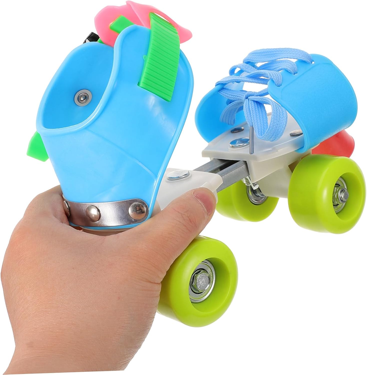 Women's Roller Skates Adjustable Skating Shoes Double Row Training Roller Skates for Outdoor