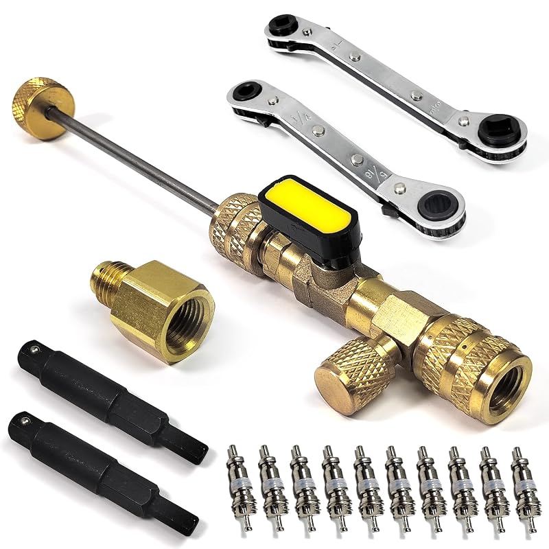 Kit de Ferramentas para Remoção de Núcleo de Ar-Condicionado R410A e R22 ZPSNDP YCA002 com Chaves de Serviço e 10 Núcleos