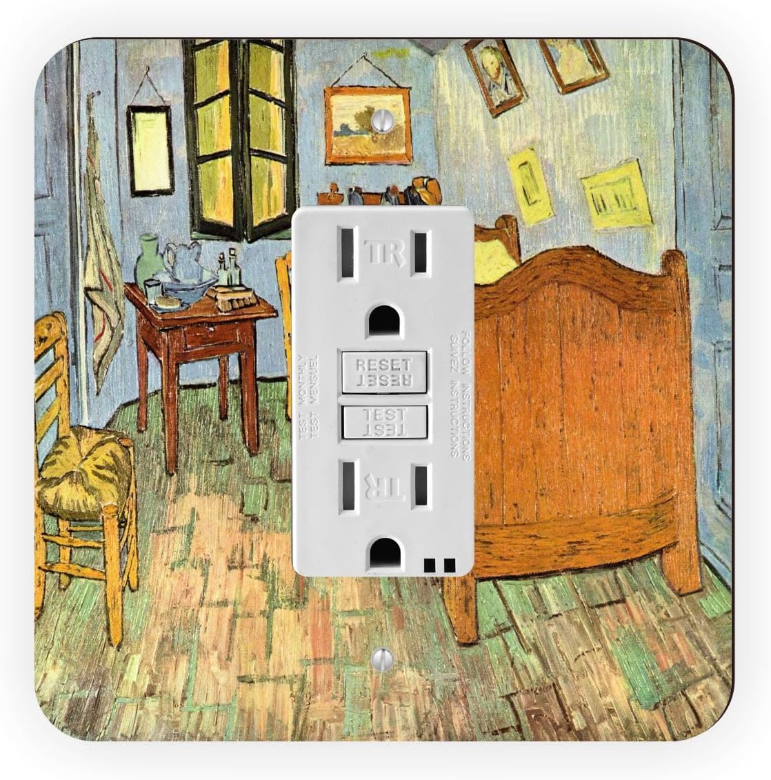 Van Gogh Art Van Gogh's Bedroom - Light Switch Plate Cover - Double Toggle Switch Plate - Double Toggle Cover